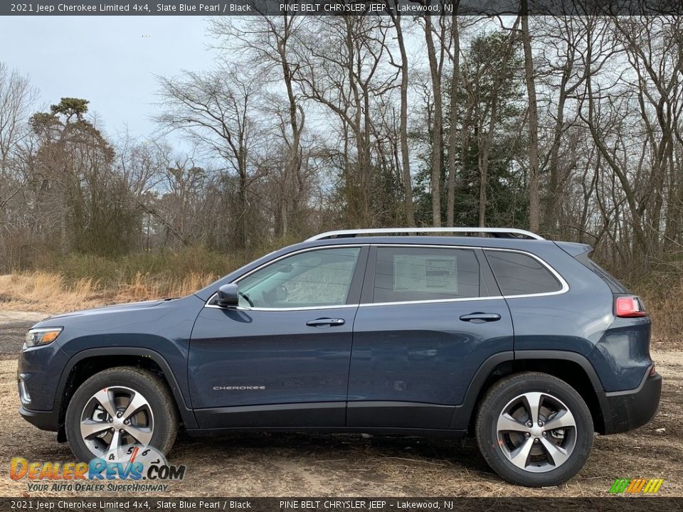 2021 Jeep Cherokee Limited 4x4 Slate Blue Pearl / Black Photo #4