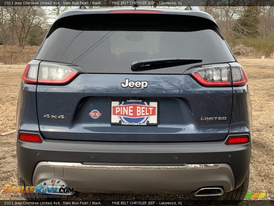 2021 Jeep Cherokee Limited 4x4 Slate Blue Pearl / Black Photo #7