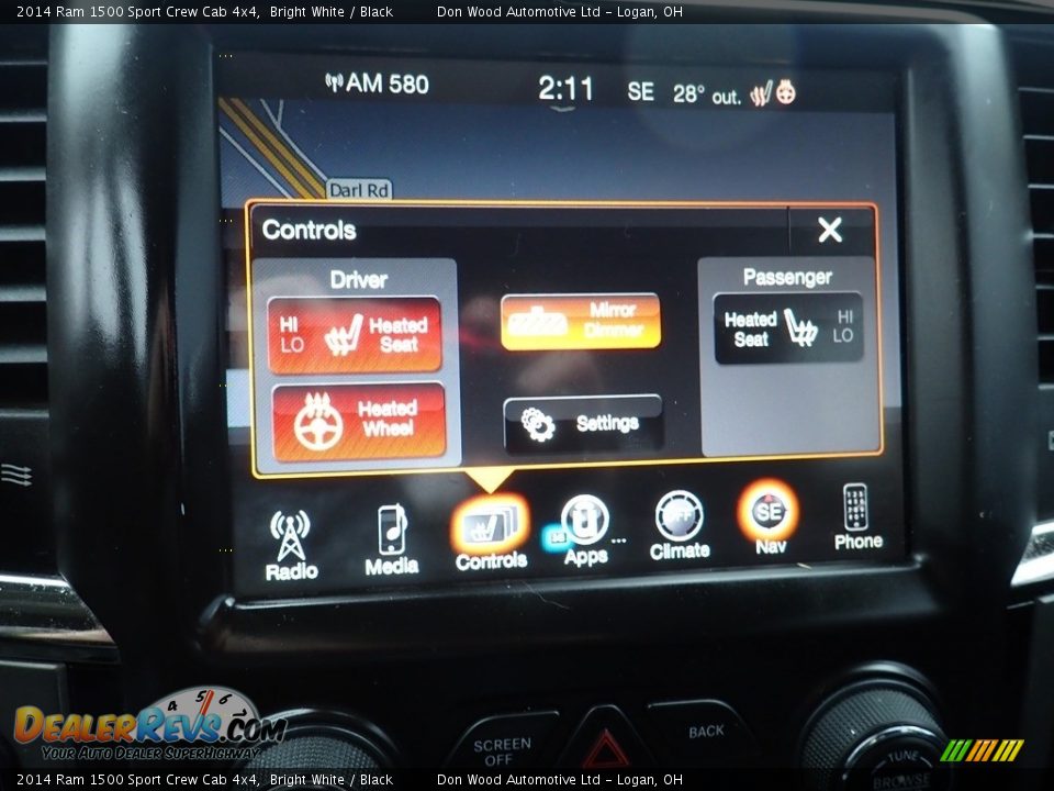 Controls of 2014 Ram 1500 Sport Crew Cab 4x4 Photo #2