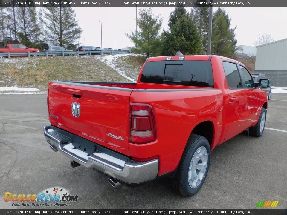 2021 Ram 1500 Big Horn Crew Cab 4x4 Flame Red / Black Photo #5