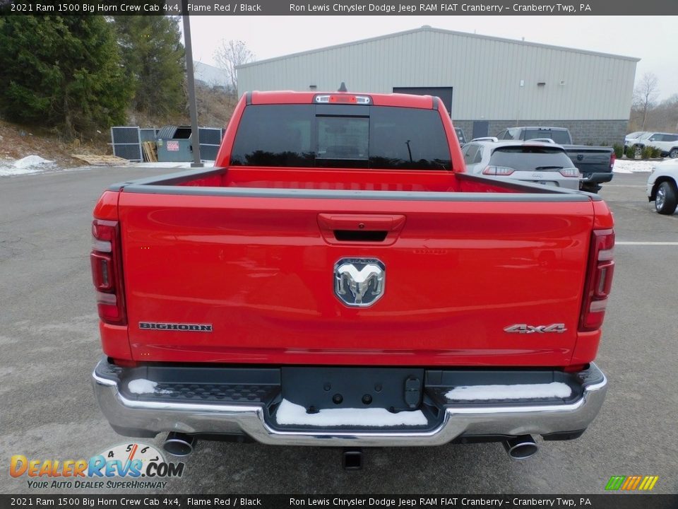 2021 Ram 1500 Big Horn Crew Cab 4x4 Flame Red / Black Photo #6