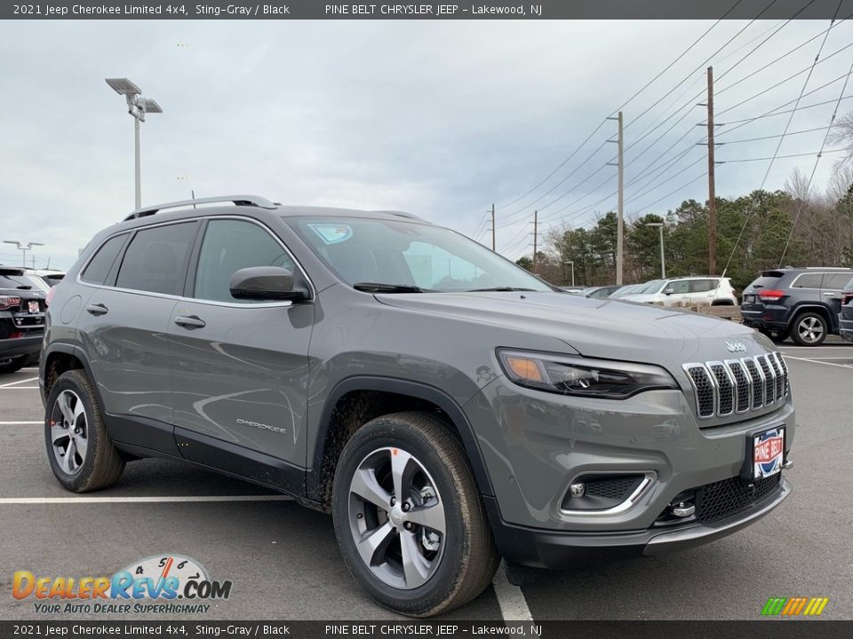 2021 Jeep Cherokee Limited 4x4 Sting-Gray / Black Photo #1