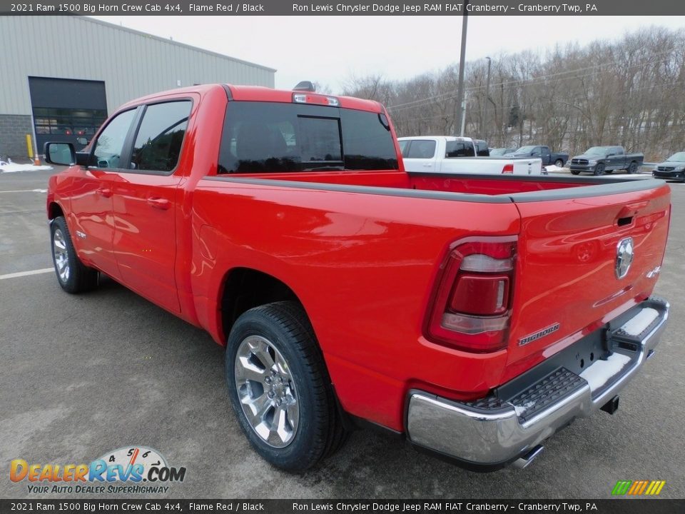 2021 Ram 1500 Big Horn Crew Cab 4x4 Flame Red / Black Photo #8