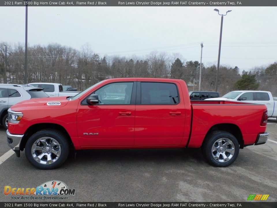 2021 Ram 1500 Big Horn Crew Cab 4x4 Flame Red / Black Photo #9