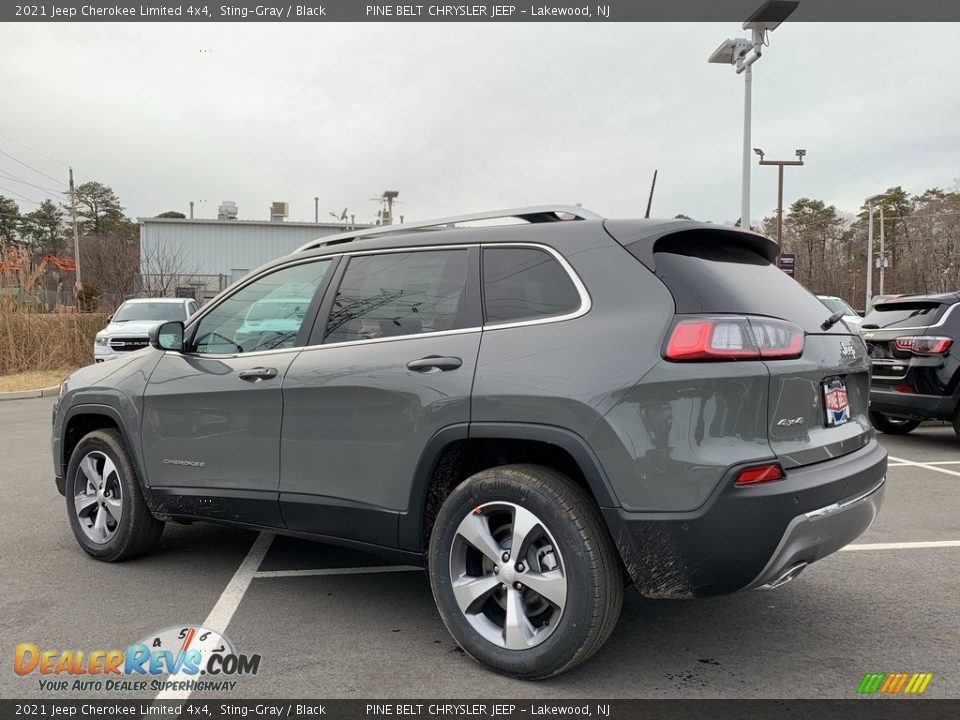 2021 Jeep Cherokee Limited 4x4 Sting-Gray / Black Photo #6