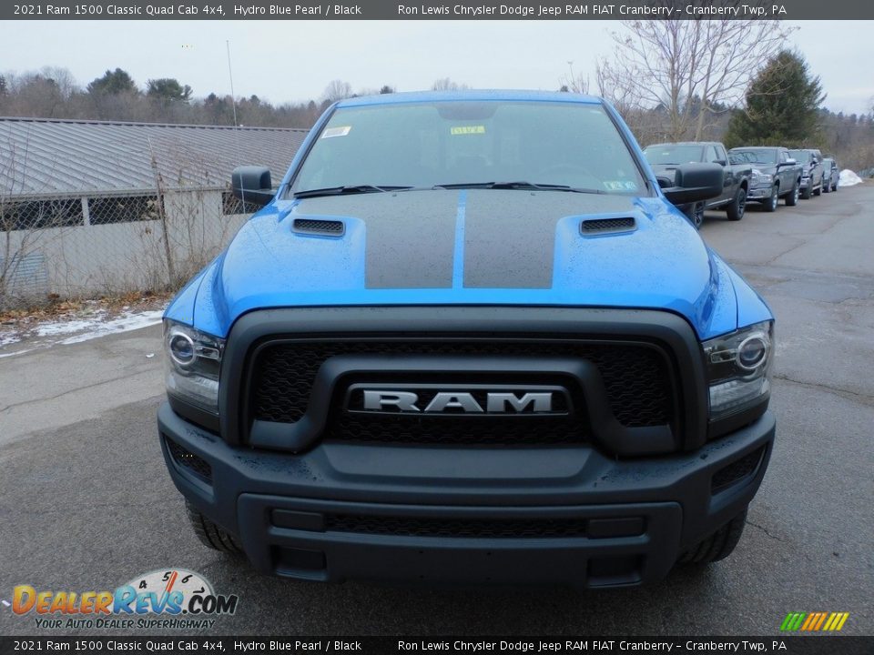 2021 Ram 1500 Classic Quad Cab 4x4 Hydro Blue Pearl / Black Photo #2