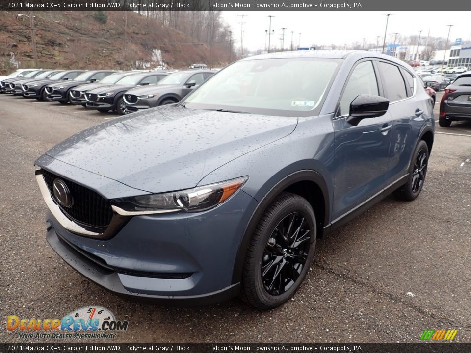 Front 3/4 View of 2021 Mazda CX-5 Carbon Edition AWD Photo #5
