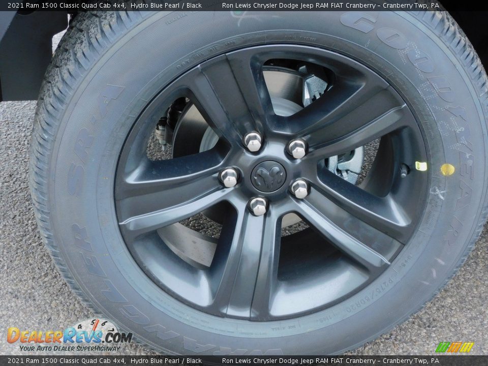 2021 Ram 1500 Classic Quad Cab 4x4 Hydro Blue Pearl / Black Photo #10
