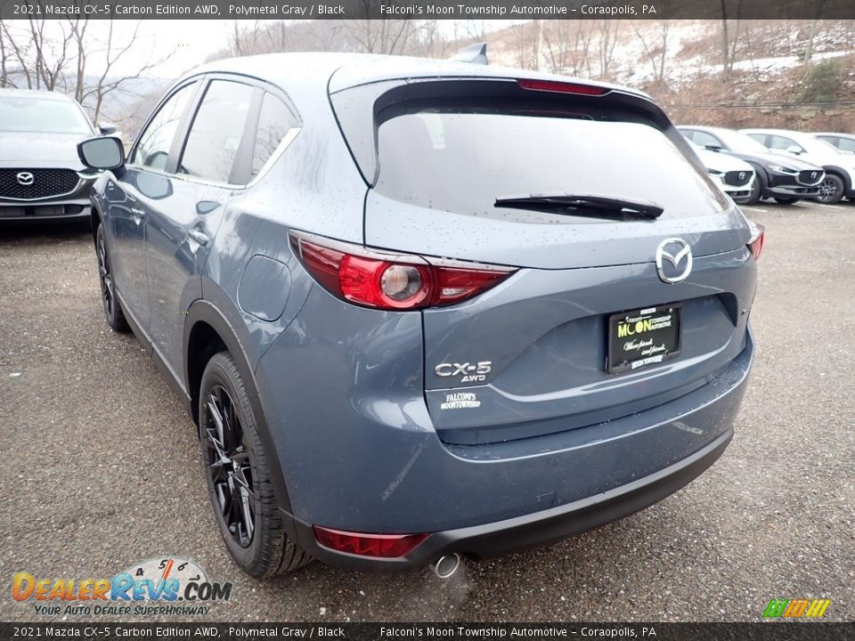 2021 Mazda CX-5 Carbon Edition AWD Polymetal Gray / Black Photo #6
