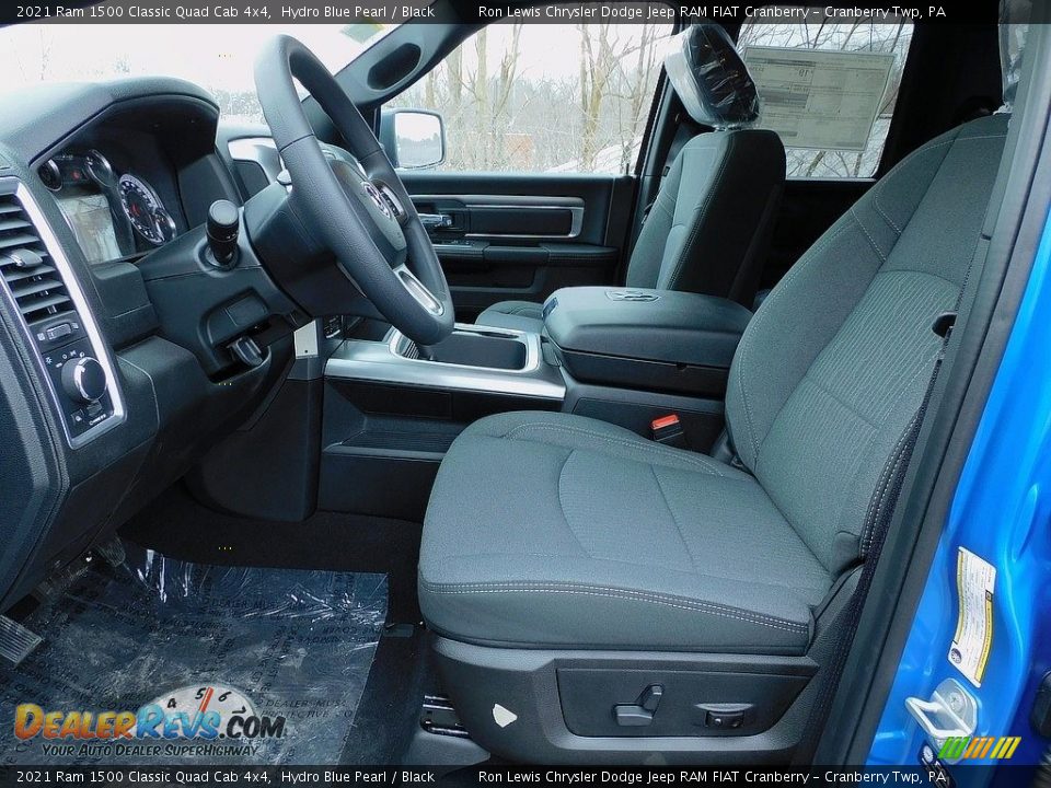 2021 Ram 1500 Classic Quad Cab 4x4 Hydro Blue Pearl / Black Photo #11