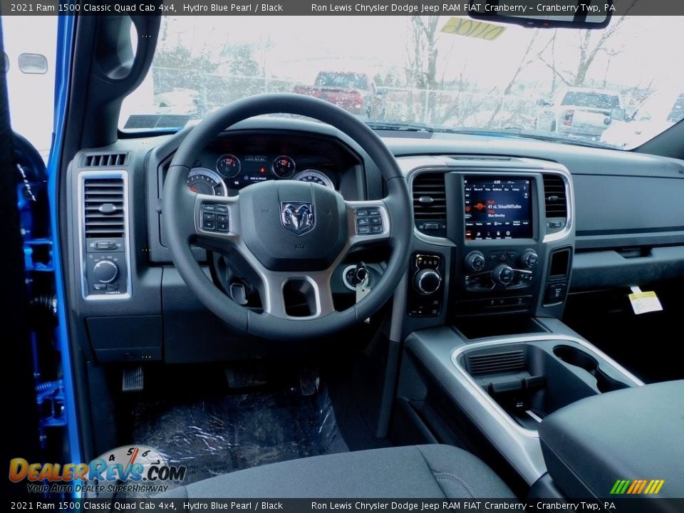 2021 Ram 1500 Classic Quad Cab 4x4 Hydro Blue Pearl / Black Photo #13