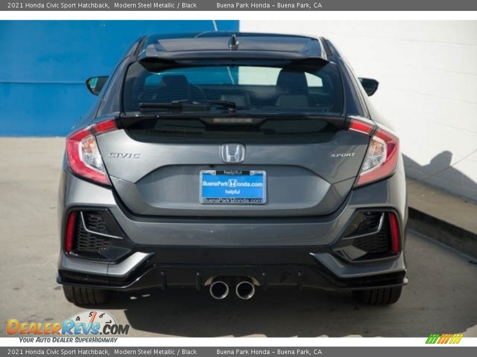 2021 Honda Civic Sport Hatchback Modern Steel Metallic / Black Photo #5