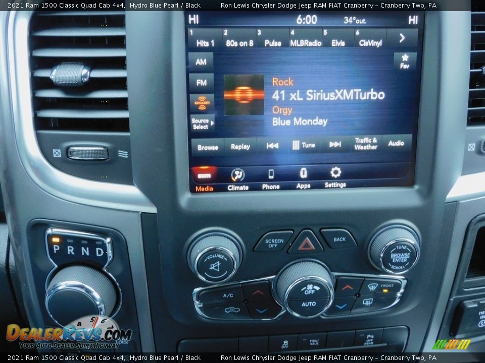 2021 Ram 1500 Classic Quad Cab 4x4 Hydro Blue Pearl / Black Photo #15