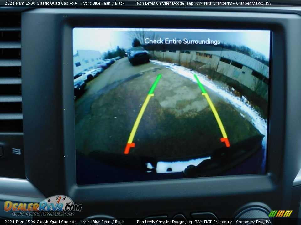 2021 Ram 1500 Classic Quad Cab 4x4 Hydro Blue Pearl / Black Photo #16
