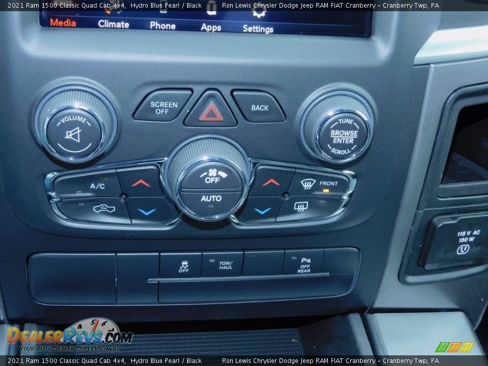 2021 Ram 1500 Classic Quad Cab 4x4 Hydro Blue Pearl / Black Photo #17