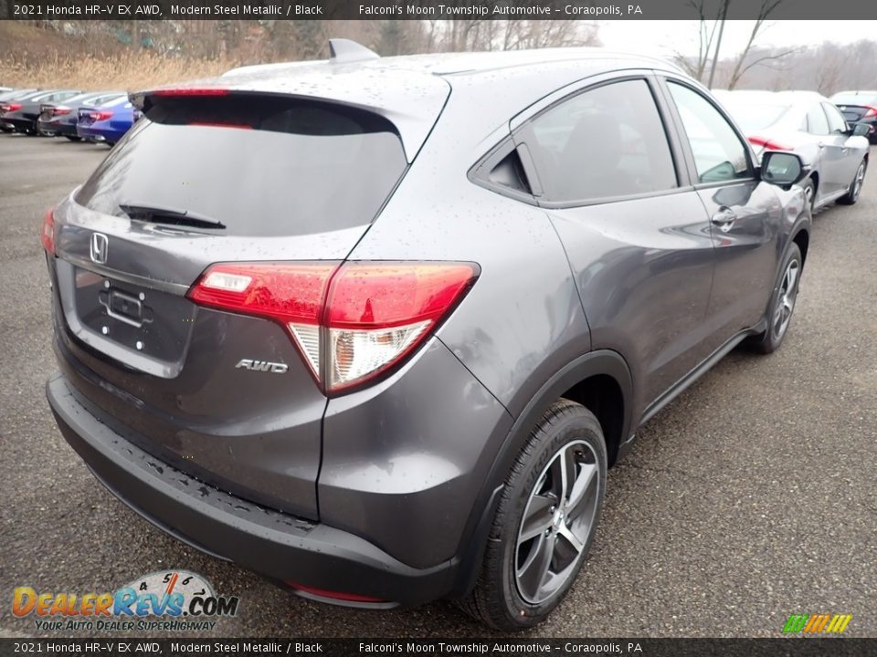 2021 Honda HR-V EX AWD Modern Steel Metallic / Black Photo #5