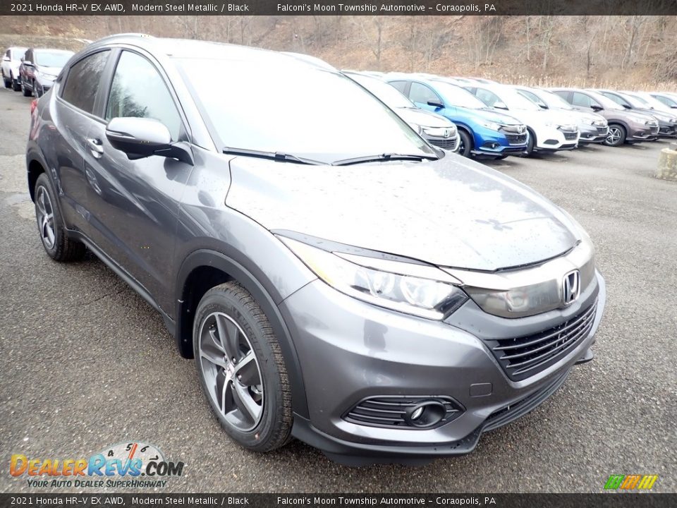 2021 Honda HR-V EX AWD Modern Steel Metallic / Black Photo #6