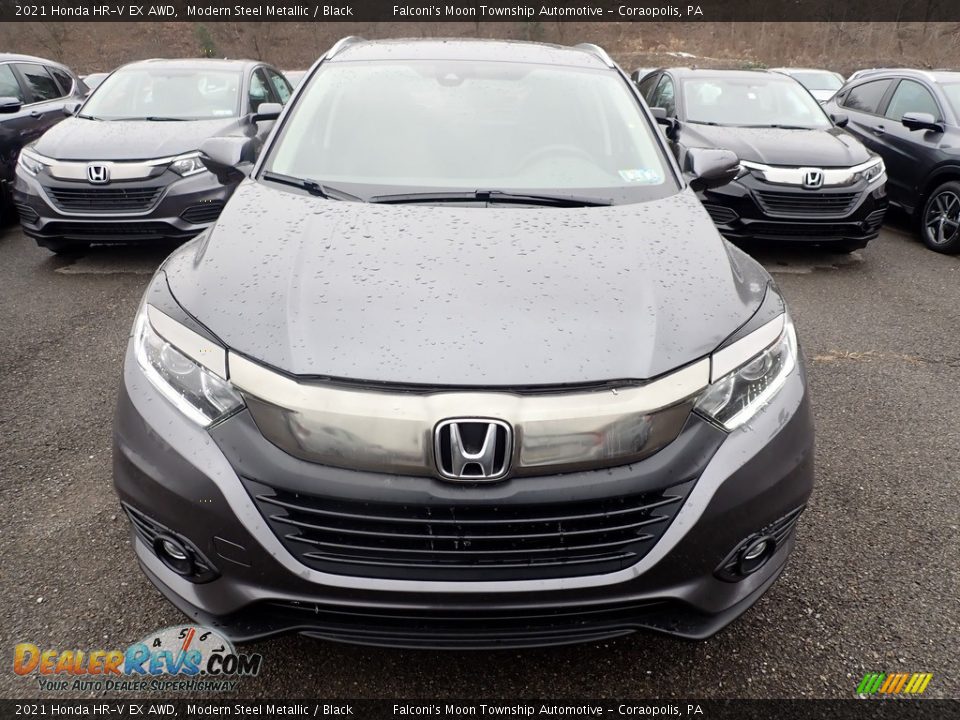 2021 Honda HR-V EX AWD Modern Steel Metallic / Black Photo #7