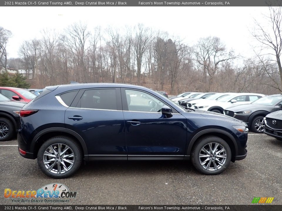 2021 Mazda CX-5 Grand Touring AWD Deep Crystal Blue Mica / Black Photo #1