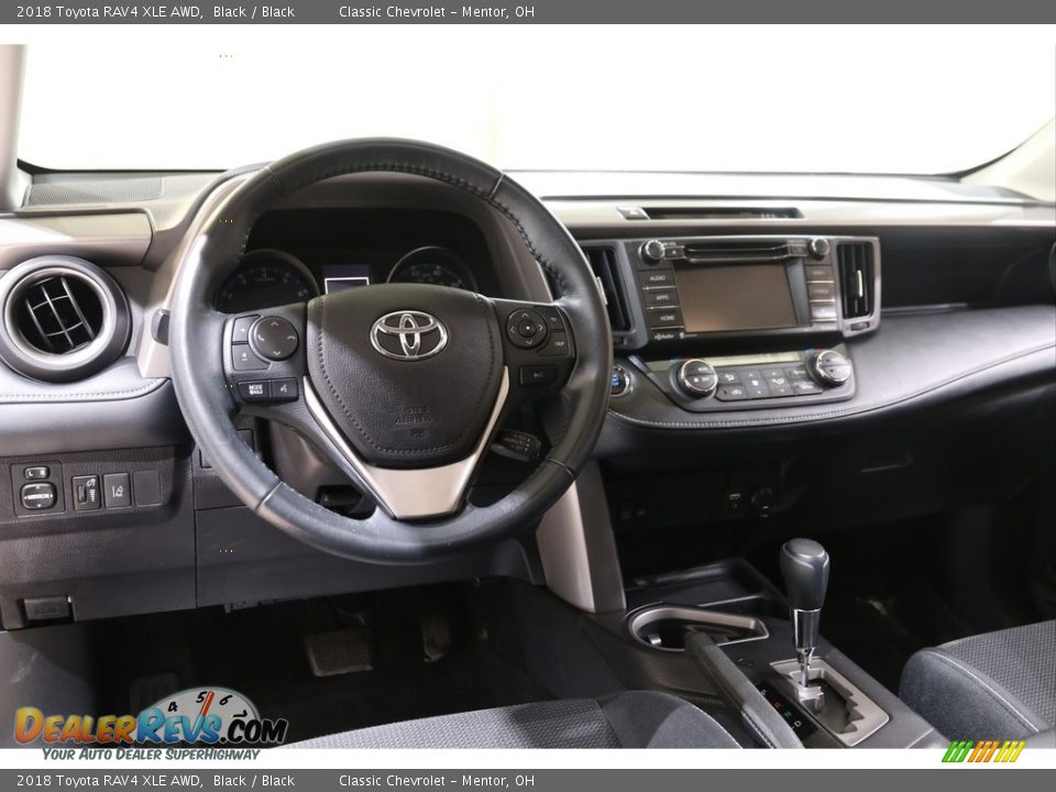 2018 Toyota RAV4 XLE AWD Black / Black Photo #6