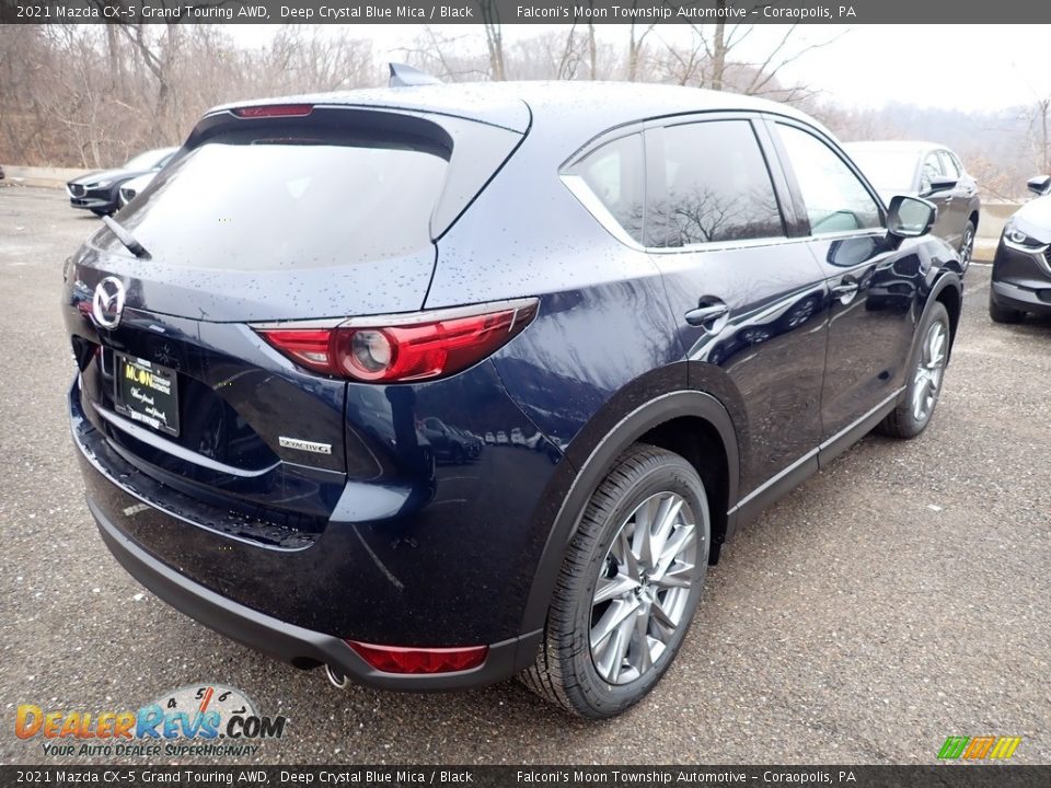 2021 Mazda CX-5 Grand Touring AWD Deep Crystal Blue Mica / Black Photo #2