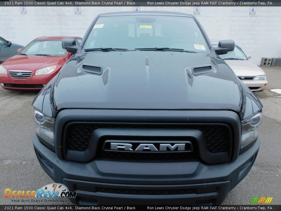 2021 Ram 1500 Classic Quad Cab 4x4 Diamond Black Crystal Pearl / Black Photo #2