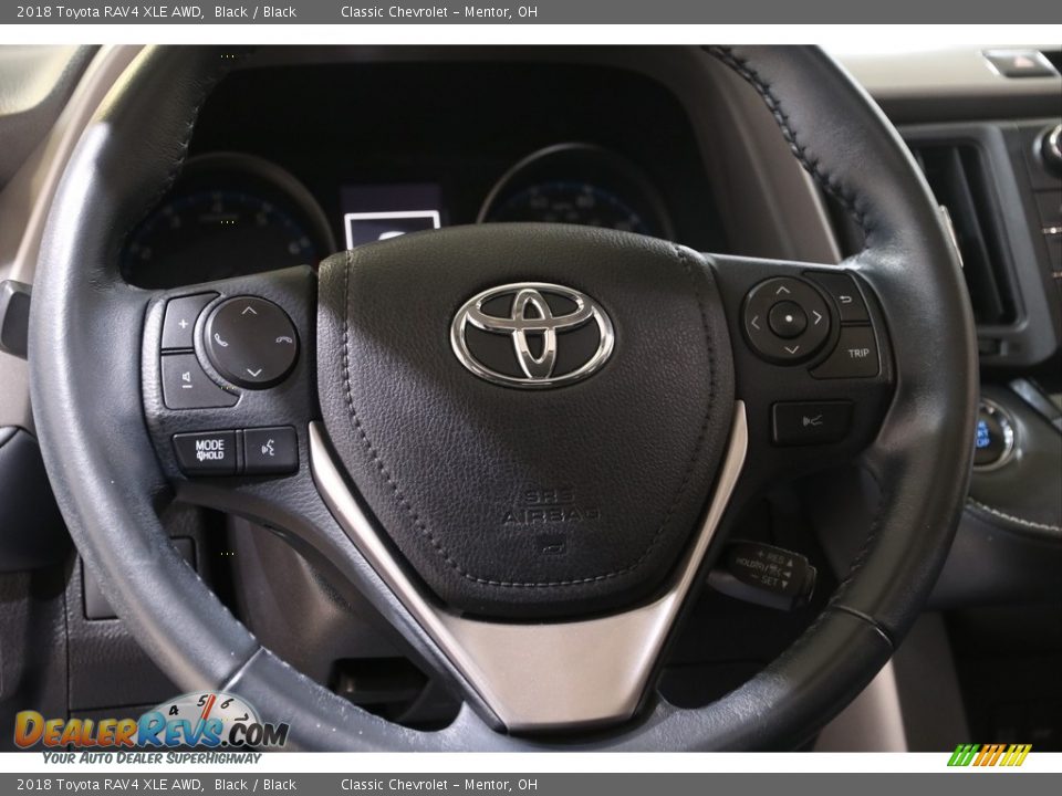 2018 Toyota RAV4 XLE AWD Black / Black Photo #7