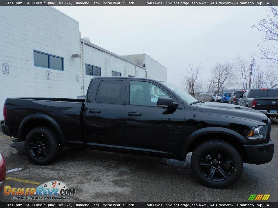 2021 Ram 1500 Classic Quad Cab 4x4 Diamond Black Crystal Pearl / Black Photo #4