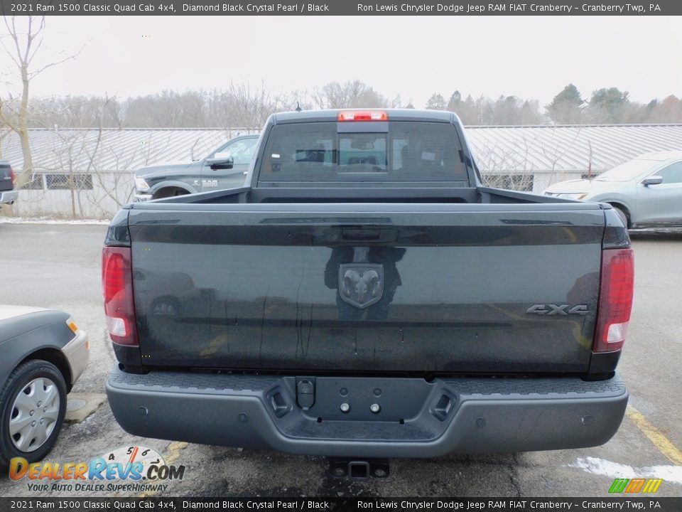 2021 Ram 1500 Classic Quad Cab 4x4 Diamond Black Crystal Pearl / Black Photo #6