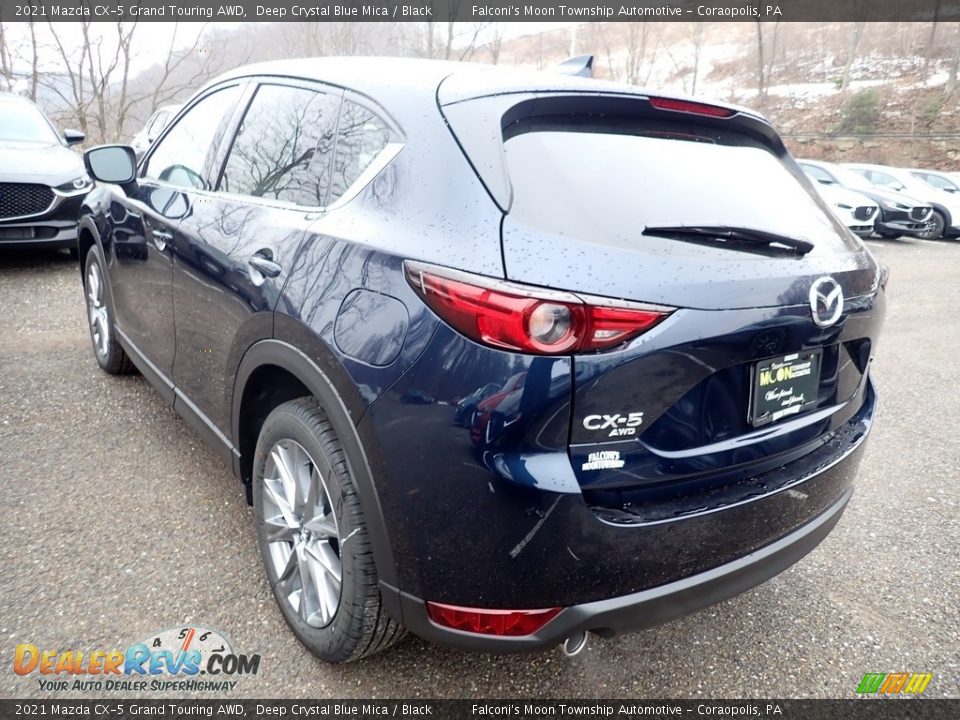 2021 Mazda CX-5 Grand Touring AWD Deep Crystal Blue Mica / Black Photo #6