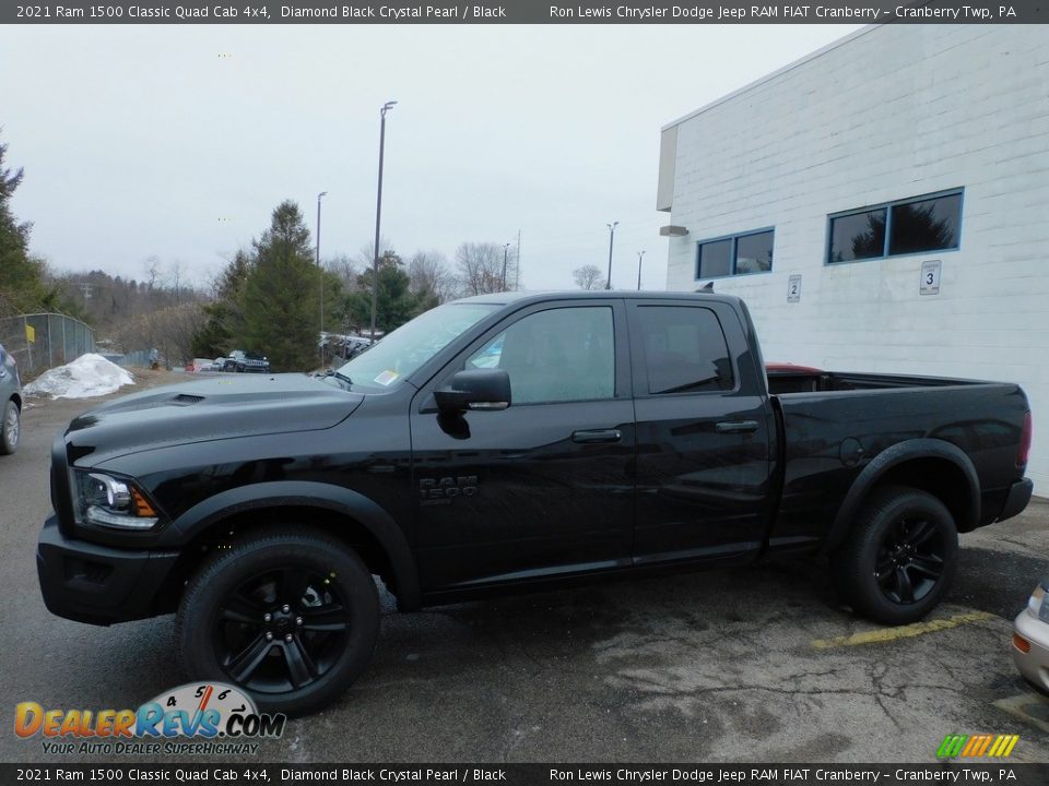 2021 Ram 1500 Classic Quad Cab 4x4 Diamond Black Crystal Pearl / Black Photo #9