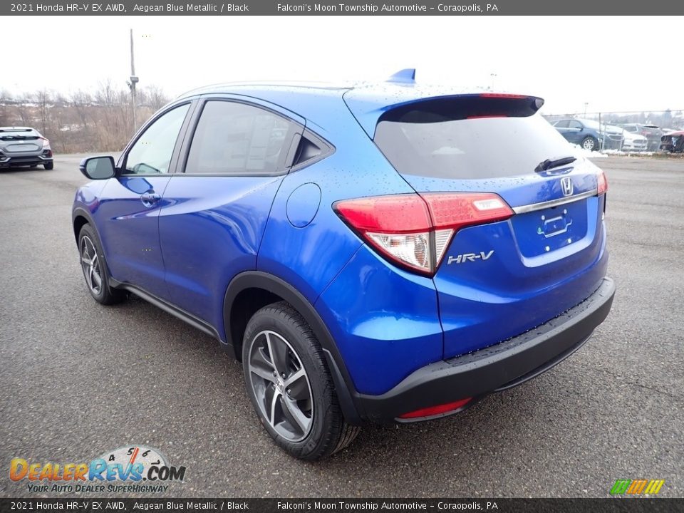 2021 Honda HR-V EX AWD Aegean Blue Metallic / Black Photo #3