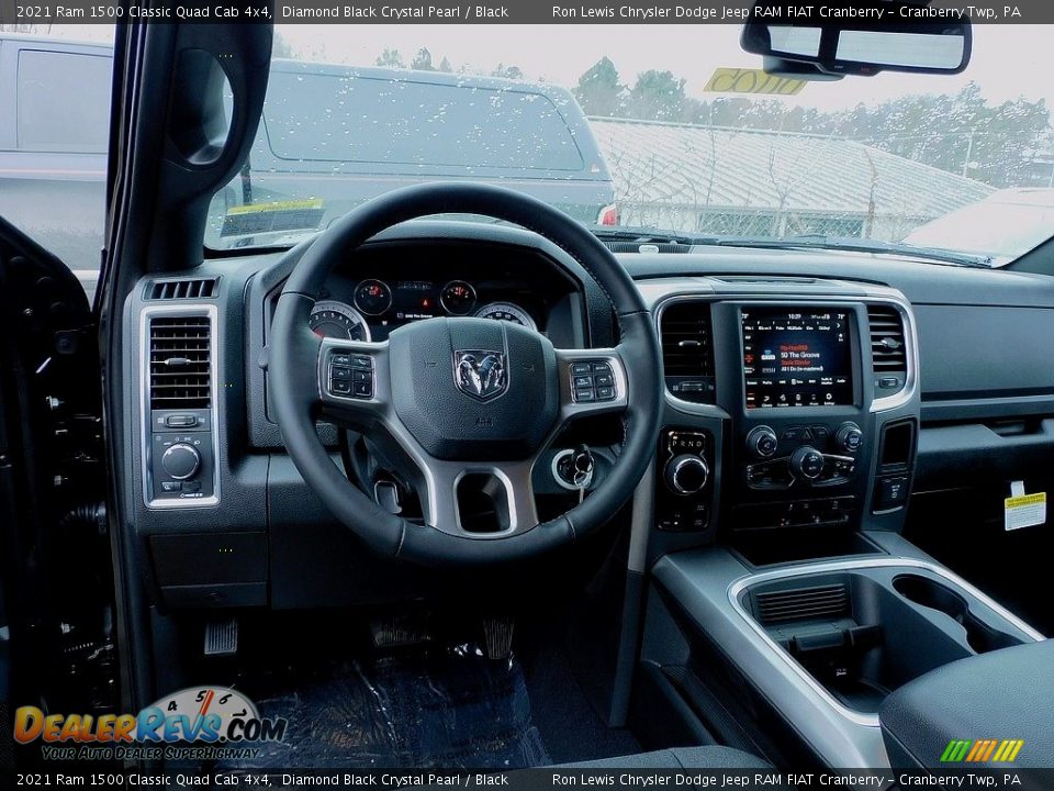 2021 Ram 1500 Classic Quad Cab 4x4 Diamond Black Crystal Pearl / Black Photo #13