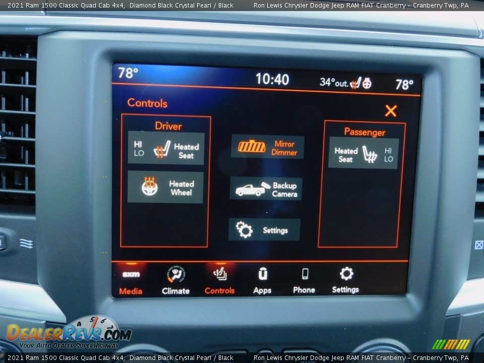 2021 Ram 1500 Classic Quad Cab 4x4 Diamond Black Crystal Pearl / Black Photo #16