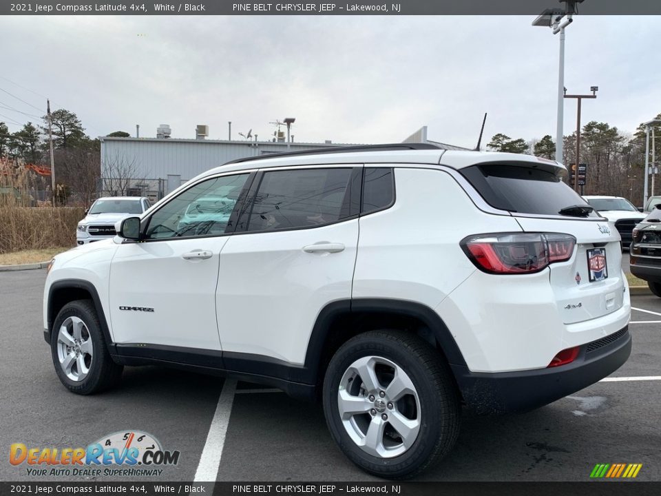 2021 Jeep Compass Latitude 4x4 White / Black Photo #6