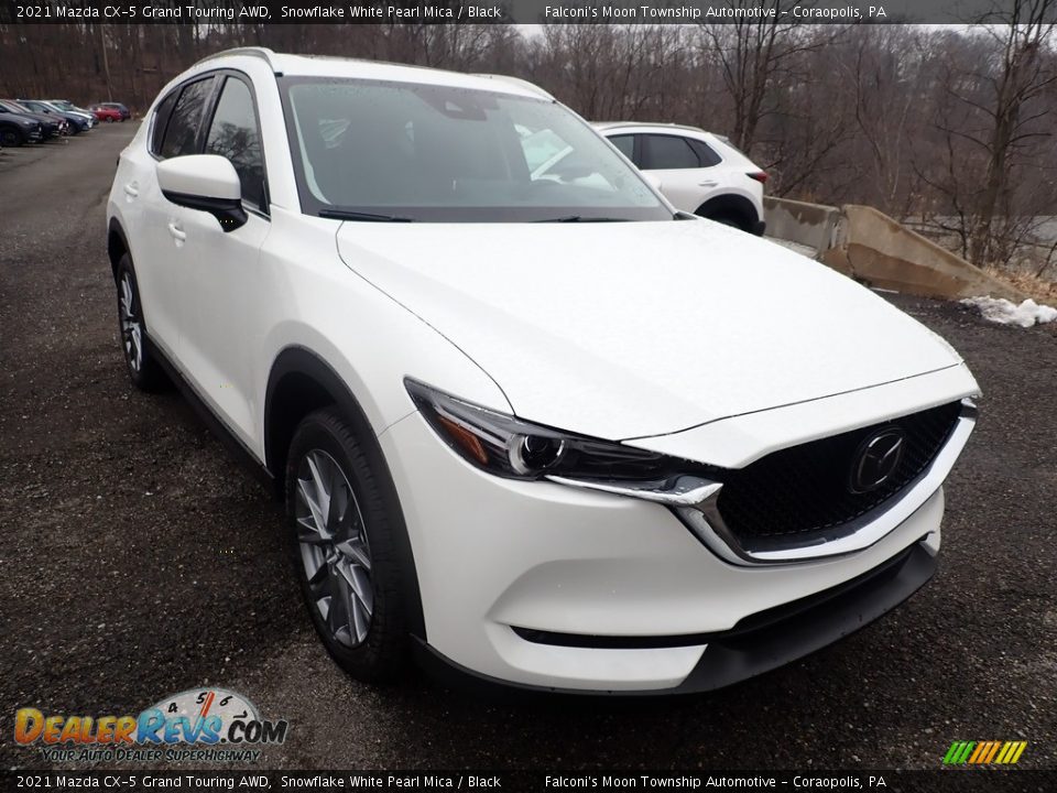 2021 Mazda CX-5 Grand Touring AWD Snowflake White Pearl Mica / Black Photo #3