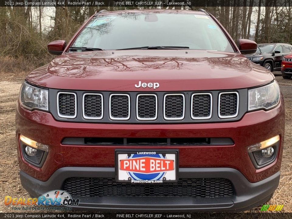 2021 Jeep Compass Latitude 4x4 Redline Pearl / Black Photo #3