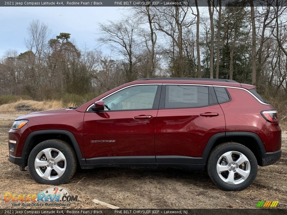 2021 Jeep Compass Latitude 4x4 Redline Pearl / Black Photo #4