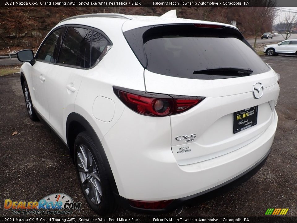 2021 Mazda CX-5 Grand Touring AWD Snowflake White Pearl Mica / Black Photo #6