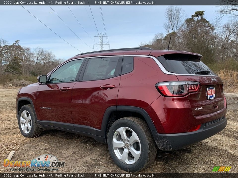 2021 Jeep Compass Latitude 4x4 Redline Pearl / Black Photo #6