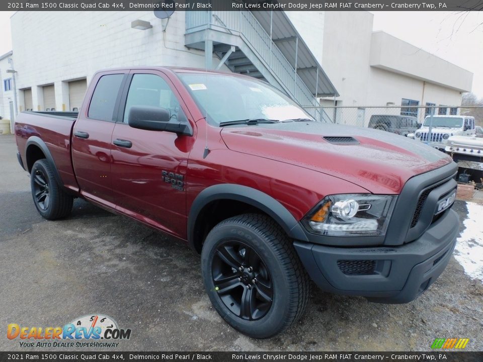 2021 Ram 1500 Classic Quad Cab 4x4 Delmonico Red Pearl / Black Photo #3