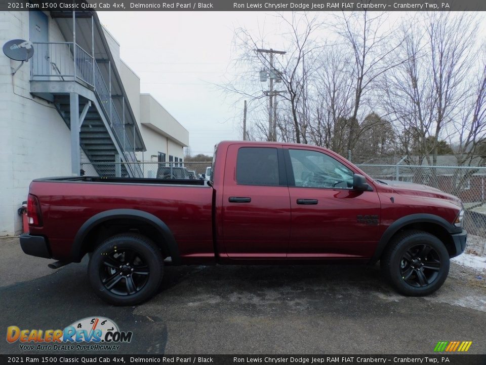 2021 Ram 1500 Classic Quad Cab 4x4 Delmonico Red Pearl / Black Photo #4