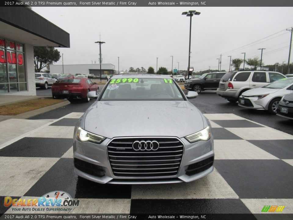 2017 Audi A6 2.0 TFSI Premium quattro Florett Silver Metallic / Flint Gray Photo #2