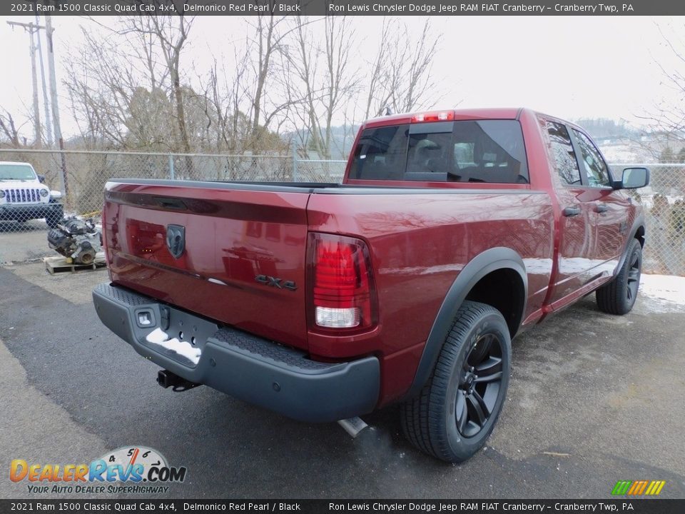 2021 Ram 1500 Classic Quad Cab 4x4 Delmonico Red Pearl / Black Photo #5