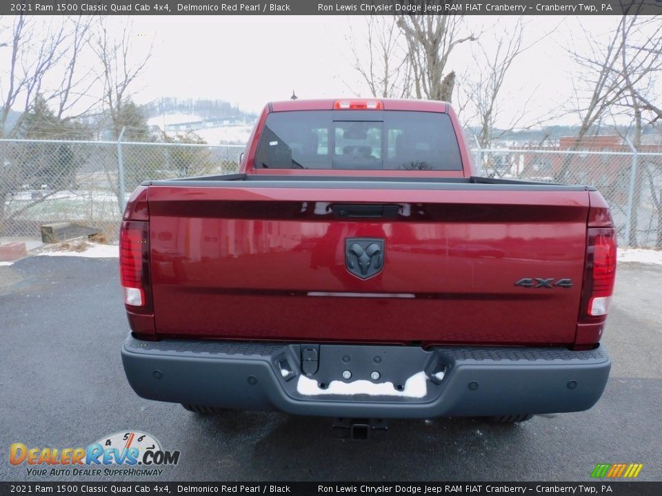 2021 Ram 1500 Classic Quad Cab 4x4 Delmonico Red Pearl / Black Photo #6