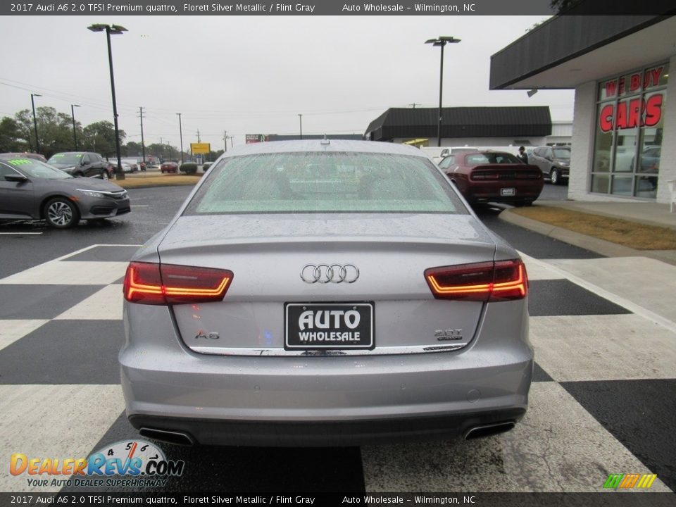 2017 Audi A6 2.0 TFSI Premium quattro Florett Silver Metallic / Flint Gray Photo #4