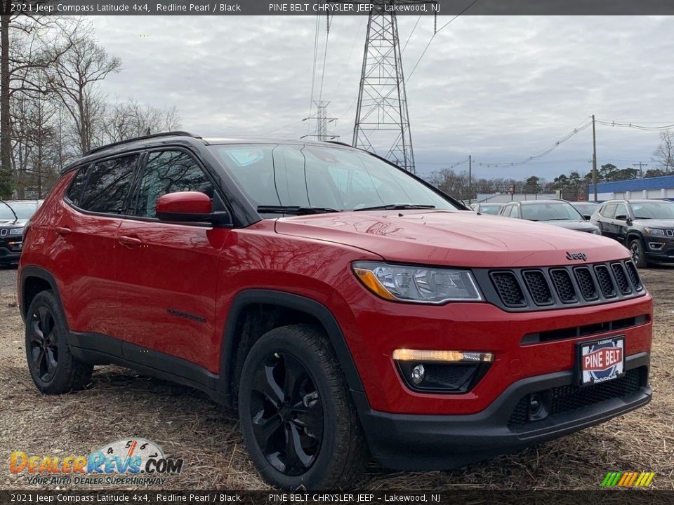 2021 Jeep Compass Latitude 4x4 Redline Pearl / Black Photo #1