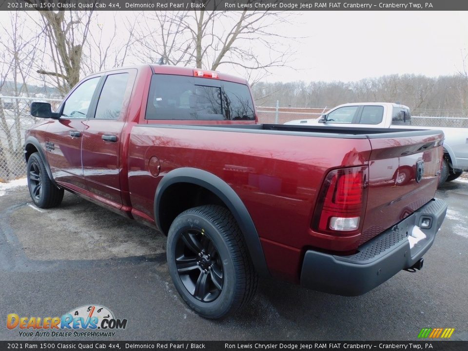 2021 Ram 1500 Classic Quad Cab 4x4 Delmonico Red Pearl / Black Photo #8