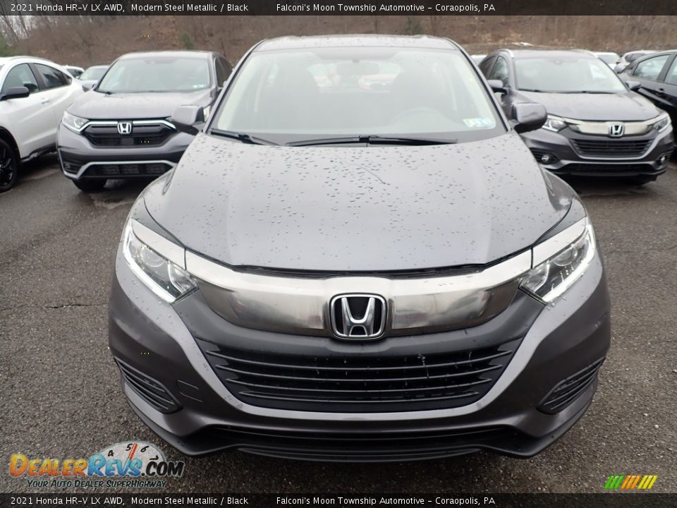 2021 Honda HR-V LX AWD Modern Steel Metallic / Black Photo #7