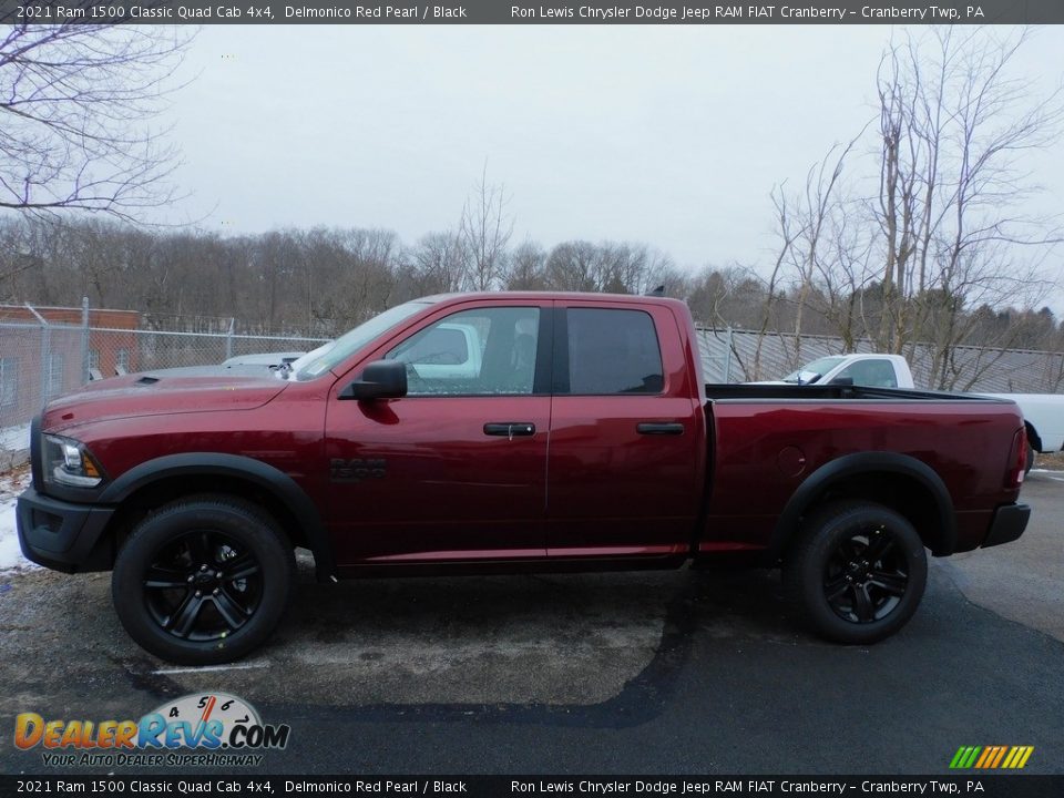 2021 Ram 1500 Classic Quad Cab 4x4 Delmonico Red Pearl / Black Photo #9